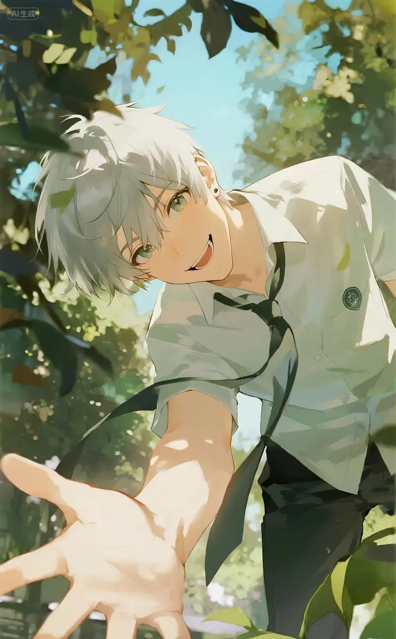 ảnh anime nam học sinh tóc đen