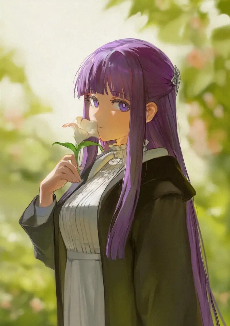 ảnh fern anime đẹp với tông màu tối