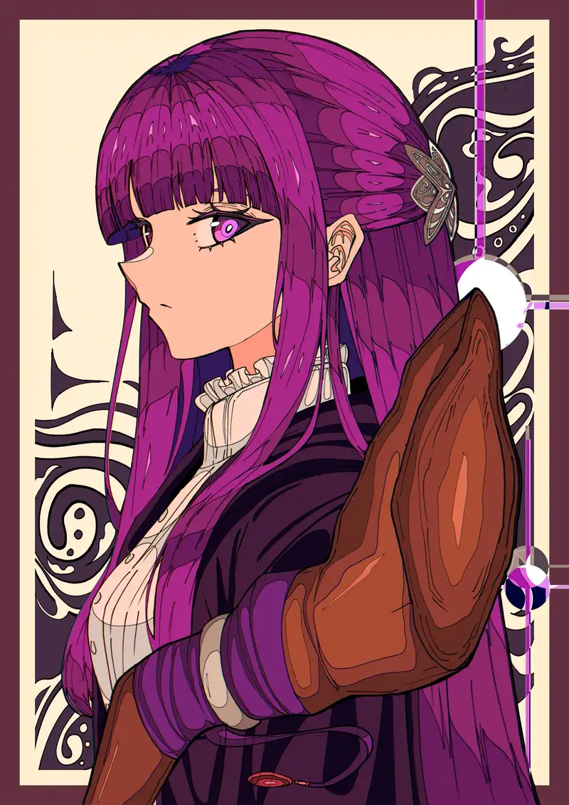 ảnh fern anime phong cách huyền bí đẹp