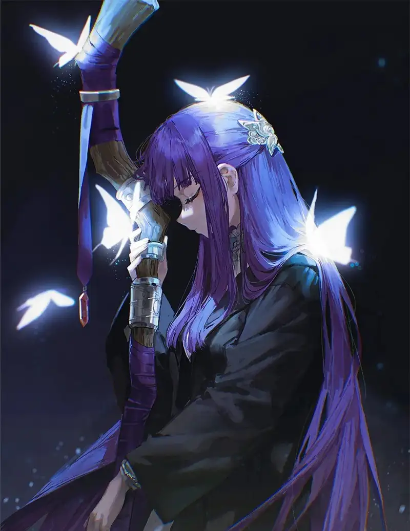 ảnh fern anime với phong cách nhẹ nhàng