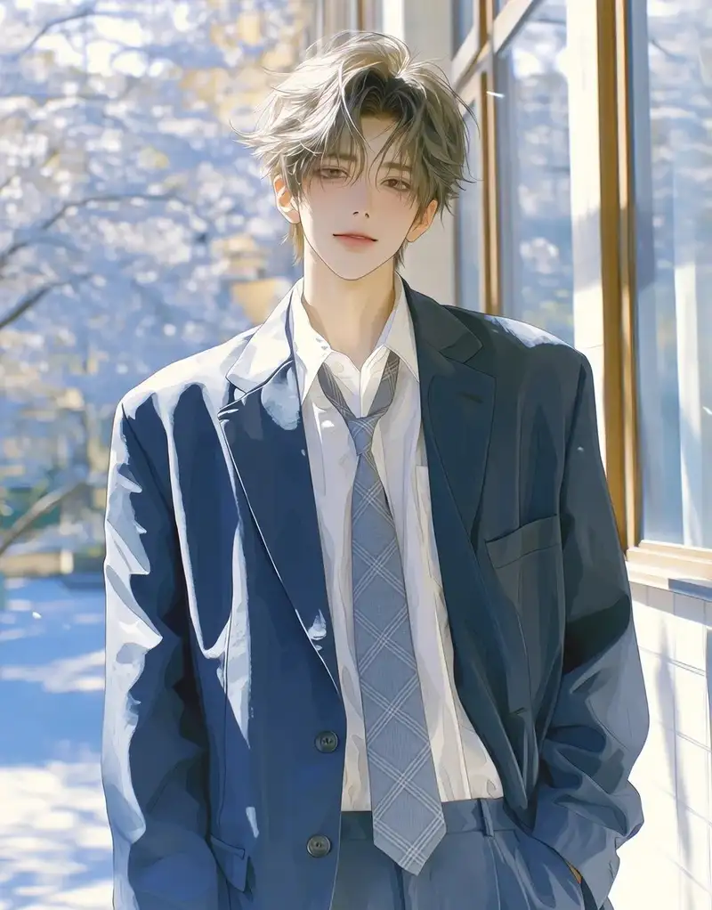 anime nam học sinh ảnh chất