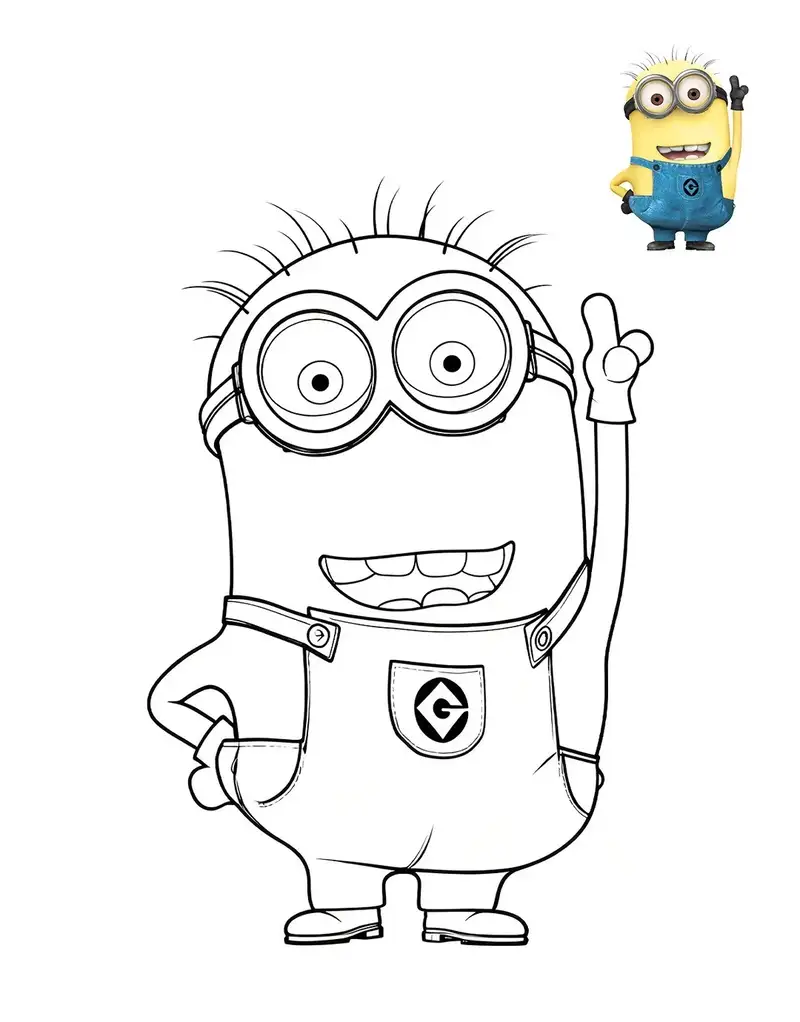 bé yêu tập tô màu minion vui nhộn