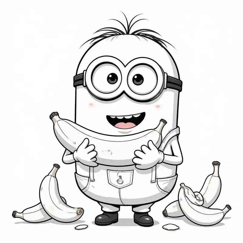 in tranh tô màu minion chất lượng cao