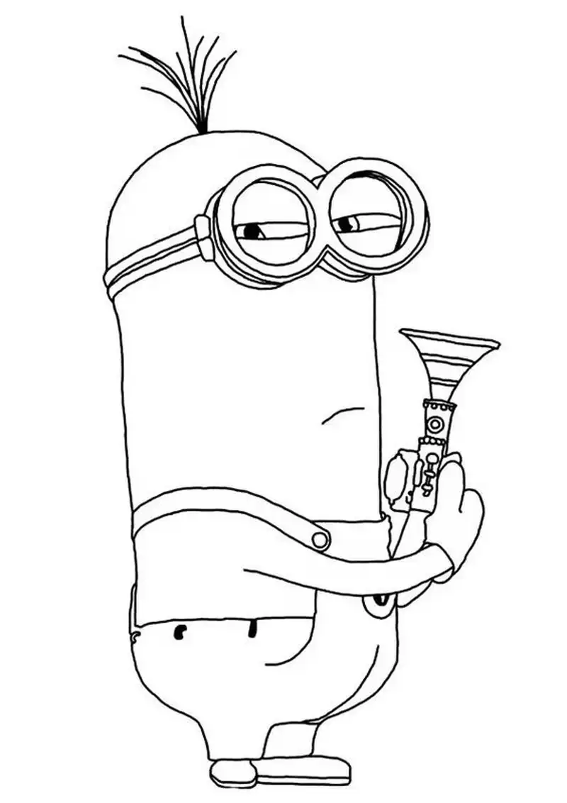 mẫu tô màu minions đẹp cho trẻ em