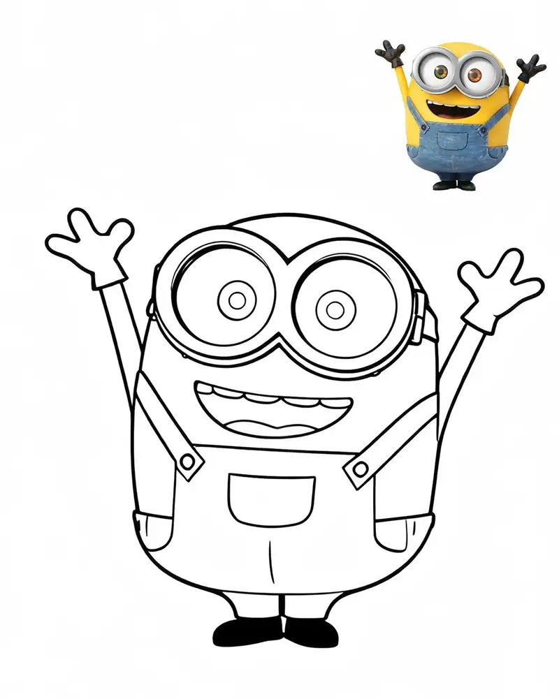 tô màu minion cho bé mầm non