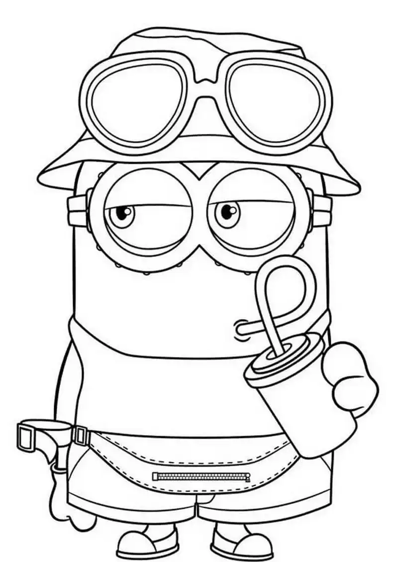 tô màu minion dễ thương và ngộ nghĩnh
