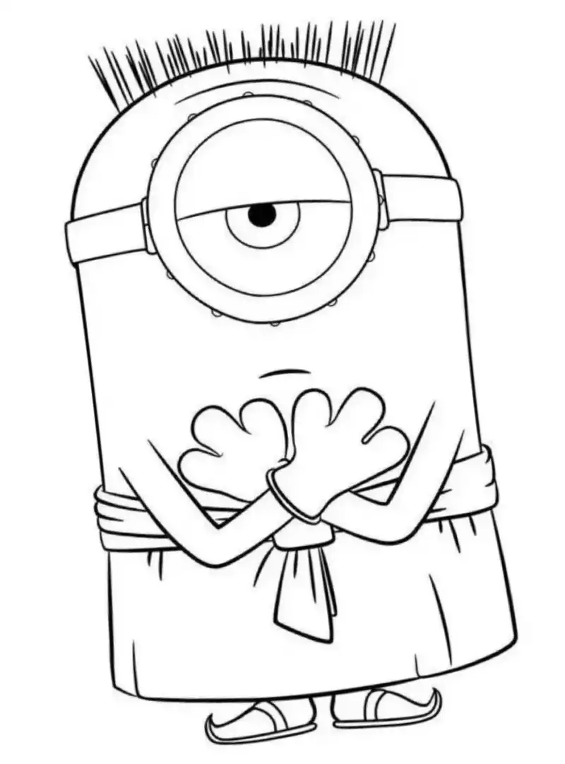 tô màu minion với nhân vật đáng yêu