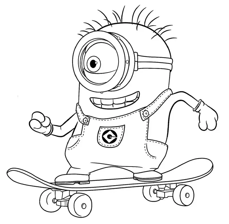 tô màu minions miễn phí để tải về