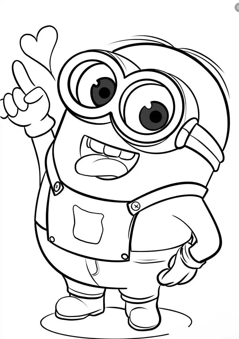 tô màu minions vui nhộn cho trẻ em