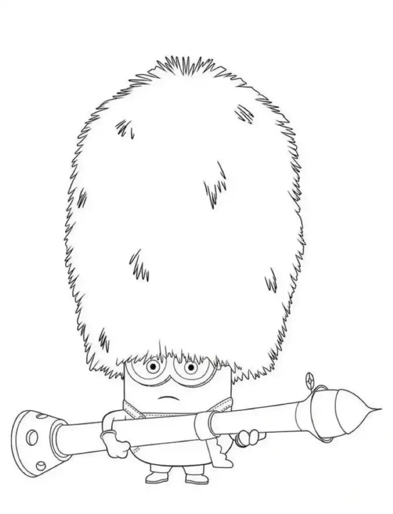 tranh tô màu minion dễ thương dành cho bé