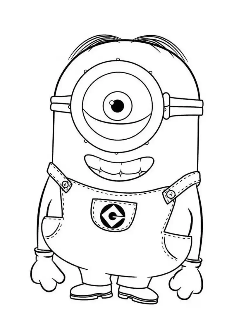tranh tô màu minion miễn phí tải nhanh